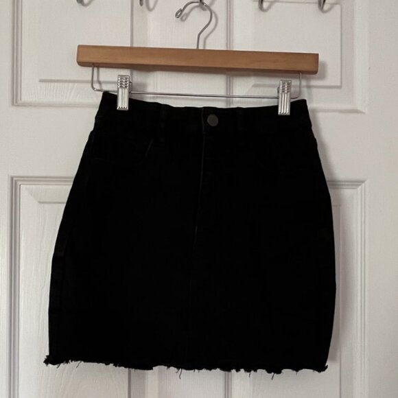 GARAGE Denim Mini Skirt - Picture 1 of 2